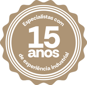 Especialistas com 15 anos de experiência industrial
